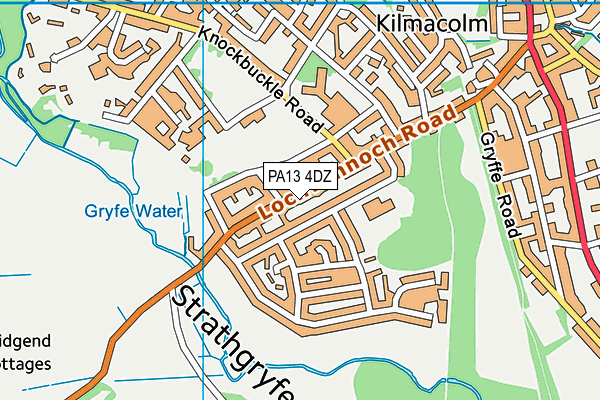 PA13 4DZ map - OS VectorMap District (Ordnance Survey) PA13 4DZ map - OS VectorMap District (Ordnance Survey)