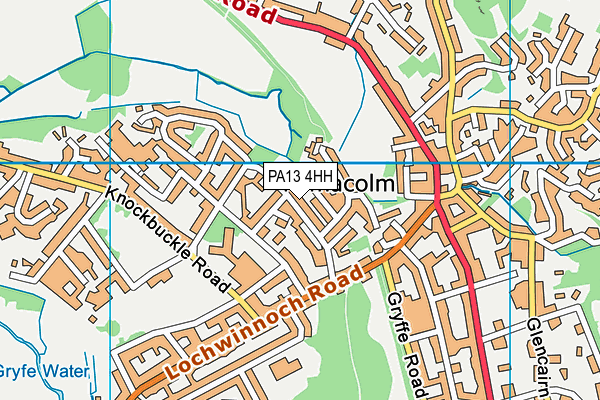 PA13 4HH map - OS VectorMap District (Ordnance Survey)