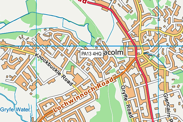 PA13 4HQ map - OS VectorMap District (Ordnance Survey) PA13 4HQ map - OS VectorMap District (Ordnance Survey)