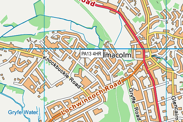 PA13 4HR map - OS VectorMap District (Ordnance Survey)