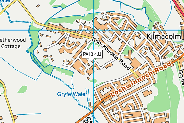 PA13 4JJ map - OS VectorMap District (Ordnance Survey) PA13 4JJ map - OS VectorMap District (Ordnance Survey)