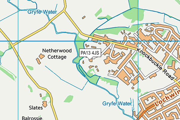 PA13 4JS map - OS VectorMap District (Ordnance Survey)