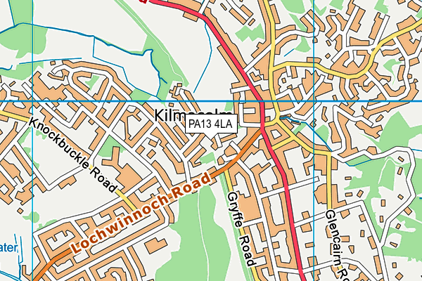 PA13 4LA map - OS VectorMap District (Ordnance Survey) PA13 4LA map - OS VectorMap District (Ordnance Survey)