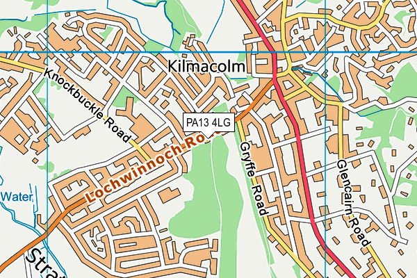PA13 4LG map - OS VectorMap District (Ordnance Survey) PA13 4LG map - OS VectorMap District (Ordnance Survey)