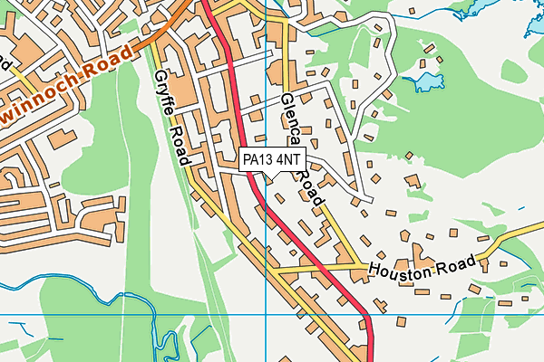 PA13 4NT map - OS VectorMap District (Ordnance Survey)