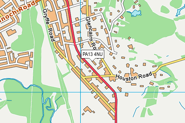 PA13 4NU map - OS VectorMap District (Ordnance Survey) PA13 4NU map - OS VectorMap District (Ordnance Survey)