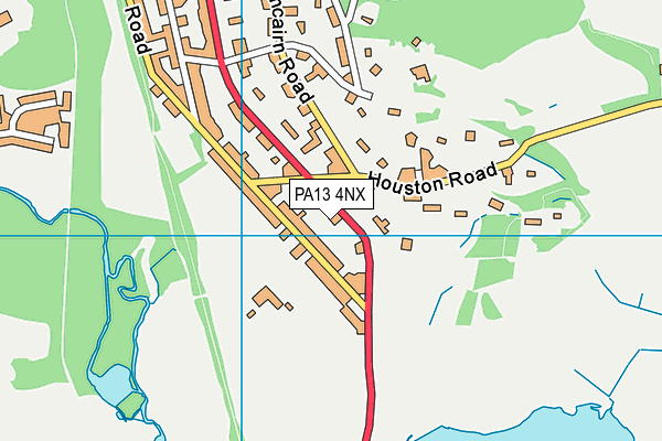 PA13 4NX map - OS VectorMap District (Ordnance Survey) PA13 4NX map - OS VectorMap District (Ordnance Survey)