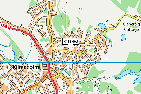 PA13 4PJ map - OS VectorMap District (Ordnance Survey) PA13 4PJ map - OS VectorMap District (Ordnance Survey)
