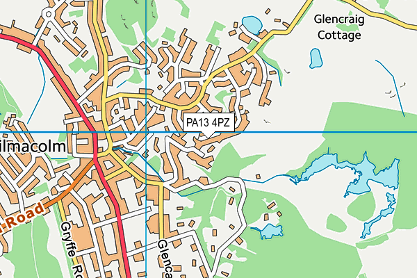 PA13 4PZ map - OS VectorMap District (Ordnance Survey) PA13 4PZ map - OS VectorMap District (Ordnance Survey)