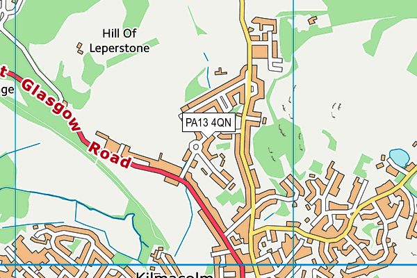 PA13 4QN map - OS VectorMap District (Ordnance Survey) PA13 4QN map - OS VectorMap District (Ordnance Survey)