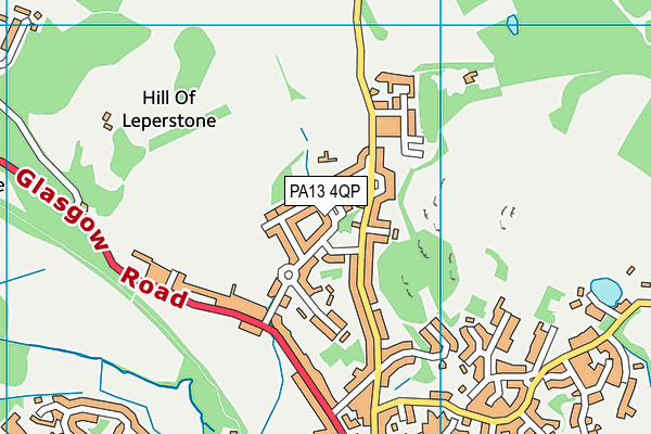 PA13 4QP map - OS VectorMap District (Ordnance Survey) PA13 4QP map - OS VectorMap District (Ordnance Survey)