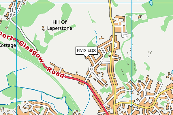 PA13 4QS map - OS VectorMap District (Ordnance Survey) PA13 4QS map - OS VectorMap District (Ordnance Survey)