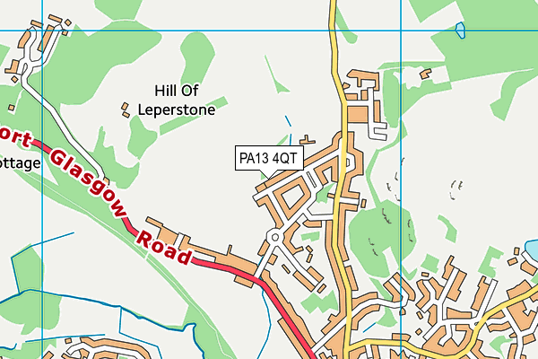 PA13 4QT map - OS VectorMap District (Ordnance Survey) PA13 4QT map - OS VectorMap District (Ordnance Survey)