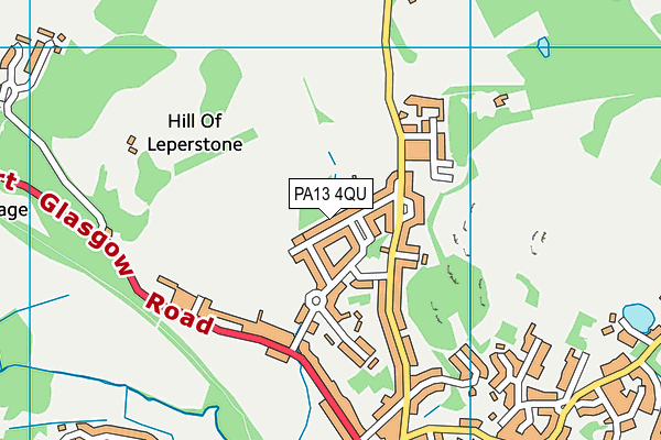 PA13 4QU map - OS VectorMap District (Ordnance Survey) PA13 4QU map - OS VectorMap District (Ordnance Survey)