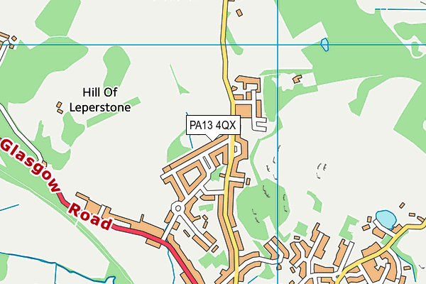 PA13 4QX map - OS VectorMap District (Ordnance Survey) PA13 4QX map - OS VectorMap District (Ordnance Survey)