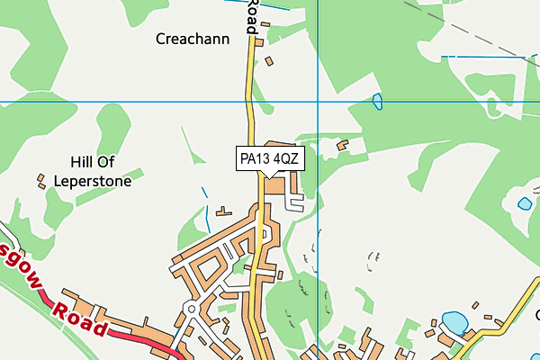 PA13 4QZ map - OS VectorMap District (Ordnance Survey) PA13 4QZ map - OS VectorMap District (Ordnance Survey)