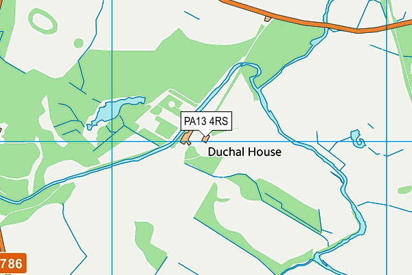 PA13 4RS map - OS VectorMap District (Ordnance Survey) PA13 4RS map - OS VectorMap District (Ordnance Survey)