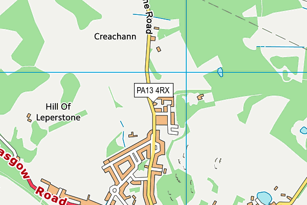 PA13 4RX map - OS VectorMap District (Ordnance Survey) PA13 4RX map - OS VectorMap District (Ordnance Survey)