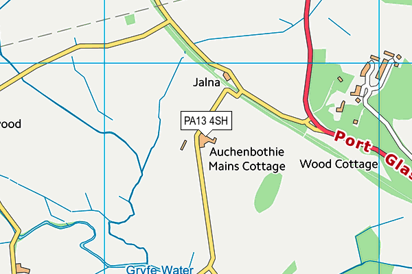 PA13 4SH map - OS VectorMap District (Ordnance Survey) PA13 4SH map - OS VectorMap District (Ordnance Survey)