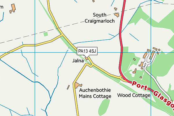 PA13 4SJ map - OS VectorMap District (Ordnance Survey) PA13 4SJ map - OS VectorMap District (Ordnance Survey)