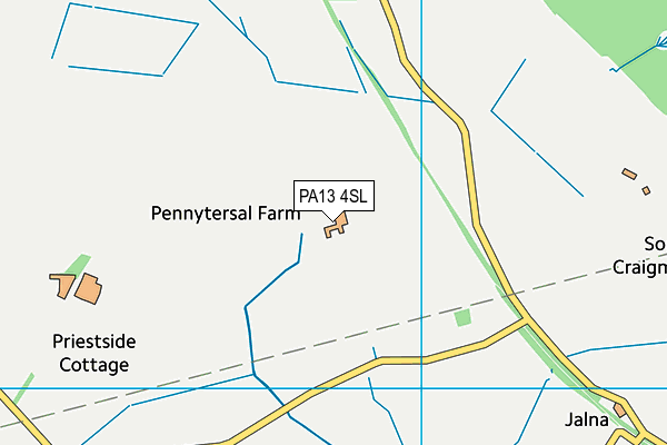 PA13 4SL map - OS VectorMap District (Ordnance Survey) PA13 4SL map - OS VectorMap District (Ordnance Survey)