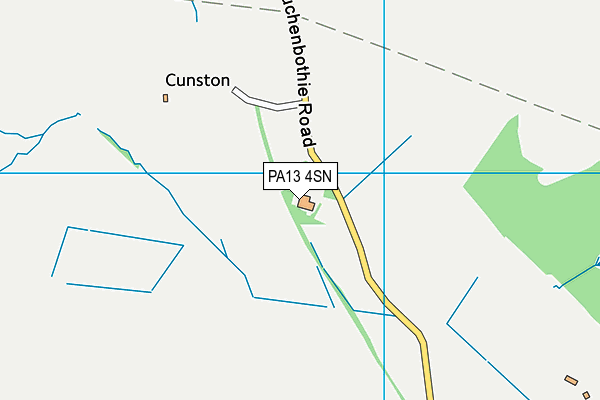 PA13 4SN map - OS VectorMap District (Ordnance Survey) PA13 4SN map - OS VectorMap District (Ordnance Survey)