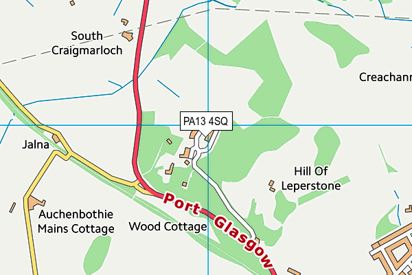 PA13 4SQ map - OS VectorMap District (Ordnance Survey) PA13 4SQ map - OS VectorMap District (Ordnance Survey)