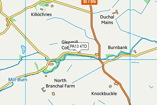 PA13 4TD map - OS VectorMap District (Ordnance Survey) PA13 4TD map - OS VectorMap District (Ordnance Survey)
