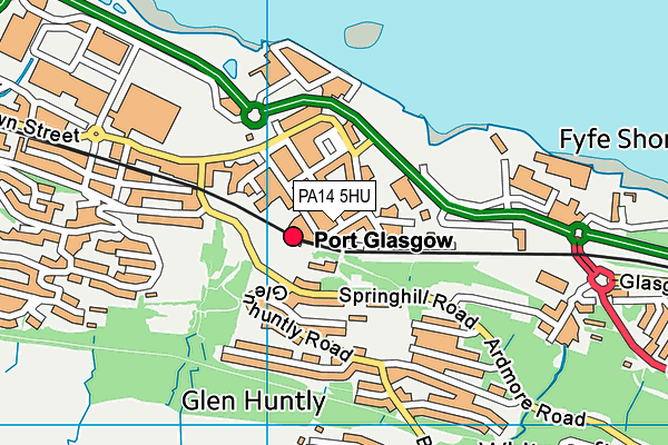 PA14 5HU map - OS VectorMap District (Ordnance Survey) PA14 5HU map - OS VectorMap District (Ordnance Survey)