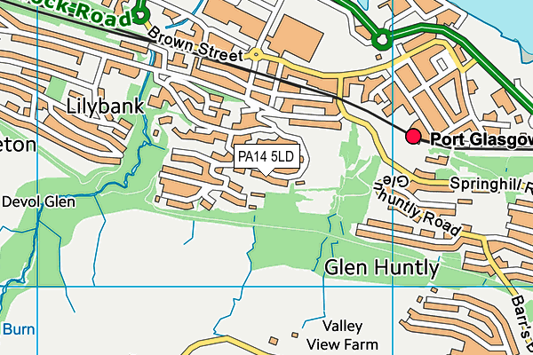 PA14 5LD map - OS VectorMap District (Ordnance Survey) PA14 5LD map - OS VectorMap District (Ordnance Survey)