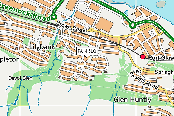 PA14 5LQ map - OS VectorMap District (Ordnance Survey) PA14 5LQ map - OS VectorMap District (Ordnance Survey)