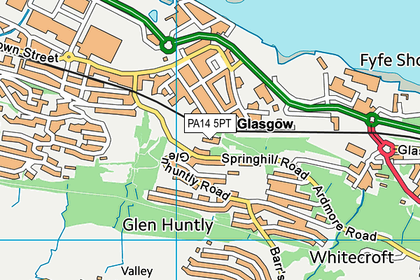 PA14 5PT map - OS VectorMap District (Ordnance Survey) PA14 5PT map - OS VectorMap District (Ordnance Survey)
