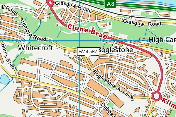 PA14 5RZ map - OS VectorMap District (Ordnance Survey) PA14 5RZ map - OS VectorMap District (Ordnance Survey)