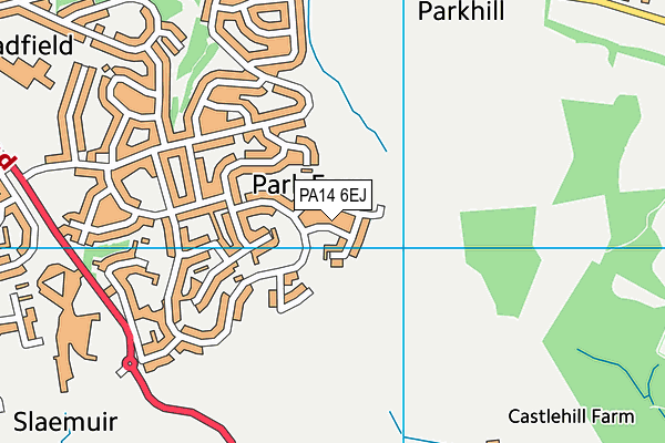 PA14 6EJ map - OS VectorMap District (Ordnance Survey) PA14 6EJ map - OS VectorMap District (Ordnance Survey)