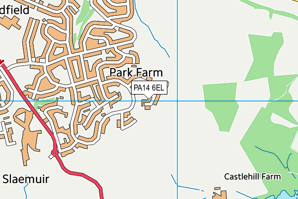PA14 6EL map - OS VectorMap District (Ordnance Survey)