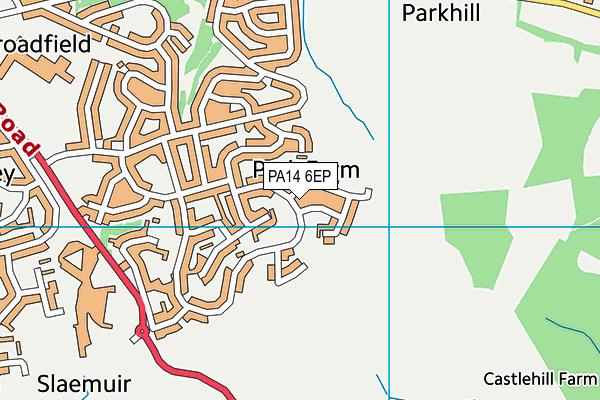 PA14 6EP map - OS VectorMap District (Ordnance Survey) PA14 6EP map - OS VectorMap District (Ordnance Survey)