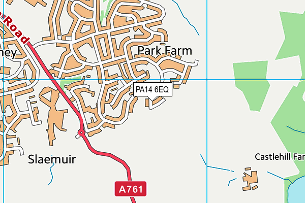 PA14 6EQ map - OS VectorMap District (Ordnance Survey) PA14 6EQ map - OS VectorMap District (Ordnance Survey)