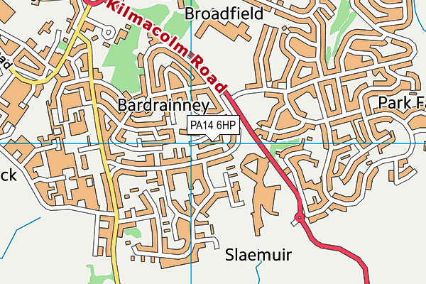 PA14 6HP map - OS VectorMap District (Ordnance Survey)
