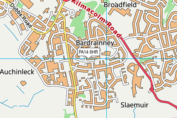 PA14 6HR map - OS VectorMap District (Ordnance Survey) PA14 6HR map - OS VectorMap District (Ordnance Survey)