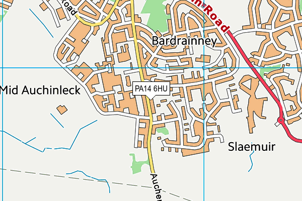 PA14 6HU map - OS VectorMap District (Ordnance Survey) PA14 6HU map - OS VectorMap District (Ordnance Survey)