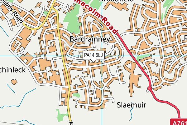 PA14 6LJ map - OS VectorMap District (Ordnance Survey)