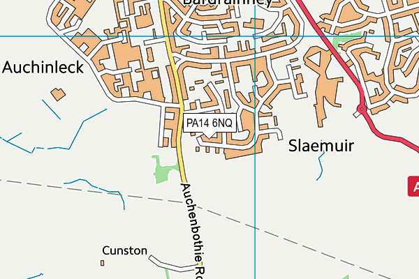 PA14 6NQ map - OS VectorMap District (Ordnance Survey) PA14 6NQ map - OS VectorMap District (Ordnance Survey)