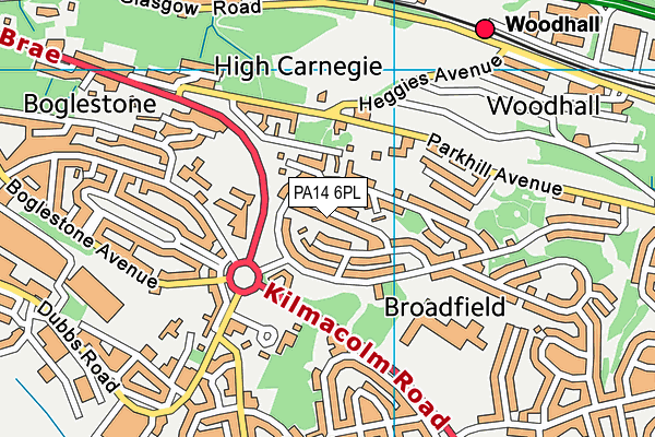 PA14 6PL map - OS VectorMap District (Ordnance Survey) PA14 6PL map - OS VectorMap District (Ordnance Survey)