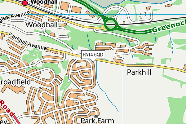 PA14 6QD map - OS VectorMap District (Ordnance Survey) PA14 6QD map - OS VectorMap District (Ordnance Survey)