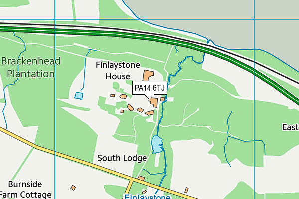 PA14 6TJ map - OS VectorMap District (Ordnance Survey) PA14 6TJ map - OS VectorMap District (Ordnance Survey)