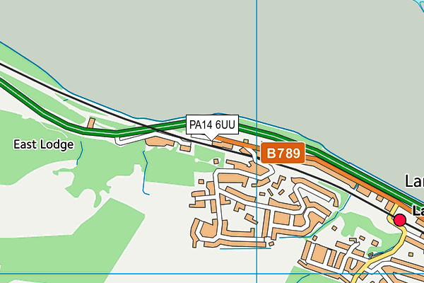 PA14 6UU map - OS VectorMap District (Ordnance Survey)