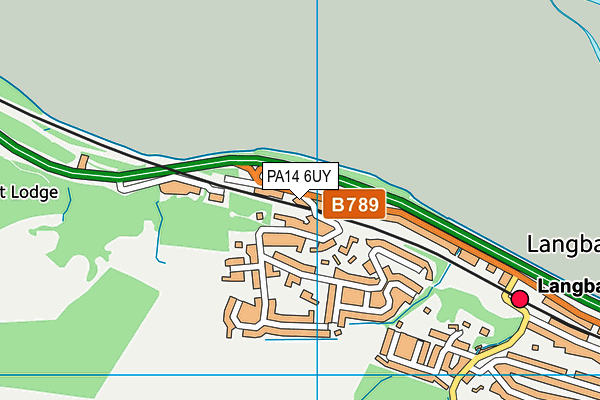 PA14 6UY map - OS VectorMap District (Ordnance Survey) PA14 6UY map - OS VectorMap District (Ordnance Survey)