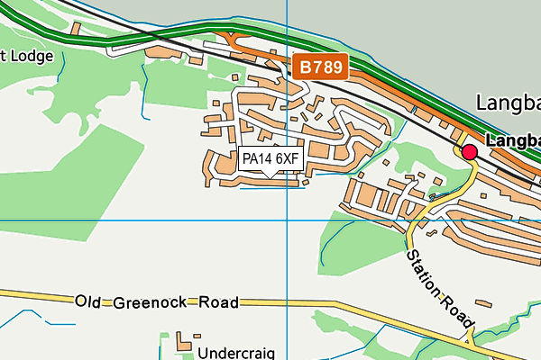 PA14 6XF map - OS VectorMap District (Ordnance Survey) PA14 6XF map - OS VectorMap District (Ordnance Survey)