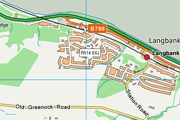 PA14 6XJ map - OS VectorMap District (Ordnance Survey) PA14 6XJ map - OS VectorMap District (Ordnance Survey)