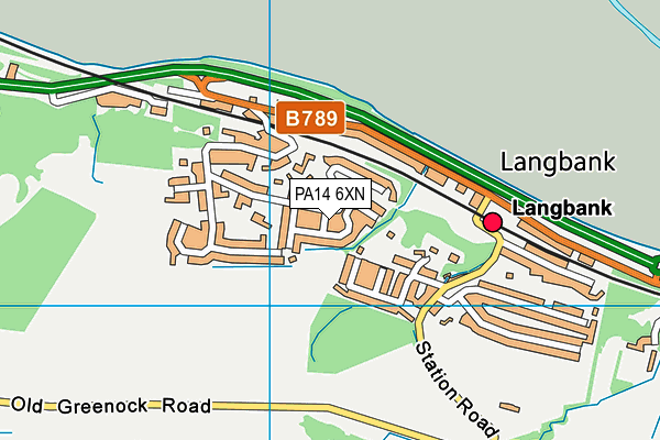 PA14 6XN map - OS VectorMap District (Ordnance Survey) PA14 6XN map - OS VectorMap District (Ordnance Survey)